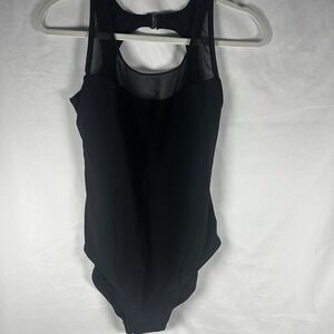 Catalina Womens One Piece Swimsuit Rich Black Adjustable Straps Size M 8-10 NWT